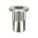 RIVET NUT, #8-32 THREAD, 7/16 IN OVERALL L, 17/64 IN INSERT DIA, ALUMINUM, PLAIN, 100 PK