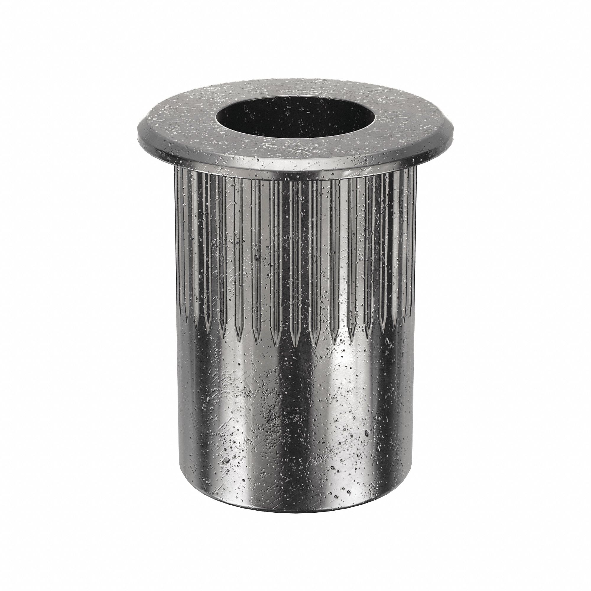Rivet Nut: 5/16"-18 Thread Size, 25/32 in Overall Lg, 17/32 in Insert Dia, Steel, Plain, 25 PK