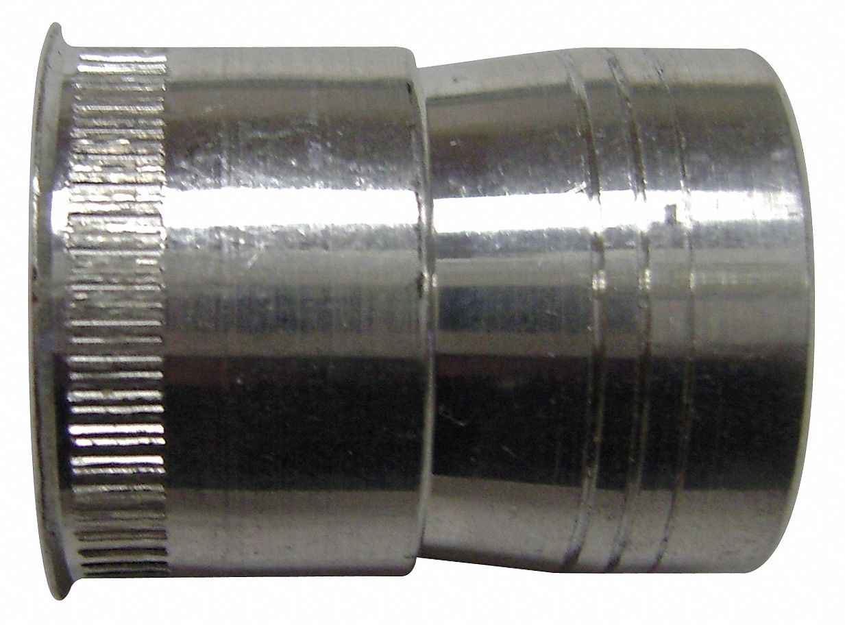 GRAINGER APPROVED Nut Insert Steel, Zinc, 1032 Thread Size, 0.375 in