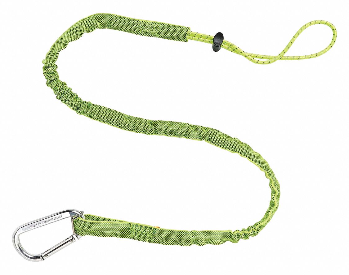 Ergodyne Squids 3100 Tool Lanyard - Single Carabiner, Standard, Lime