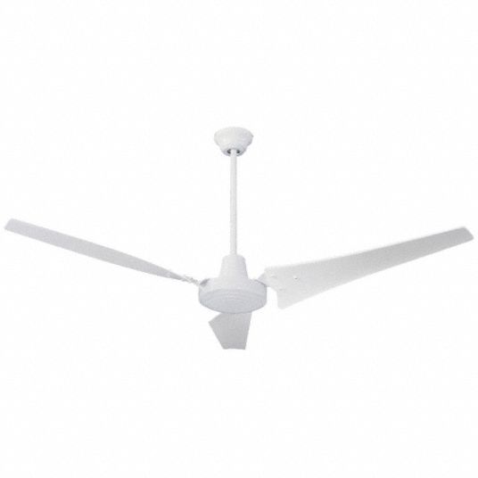 DAYTON Ceiling Fan, Number of Blades 3, Number of Speeds 4, 120V AC