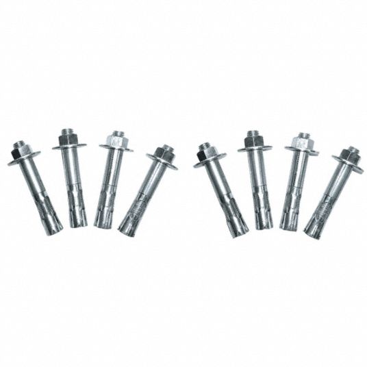 Includes 8 Concrete Lag Bolts with Sleeves 3/4 in Diameter 4 in Long