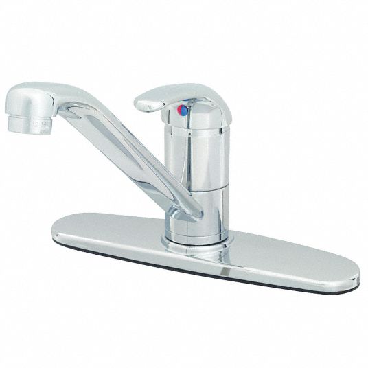 T&s, Chrome Finish, Low Arc Kitchen Faucet - 5nre7