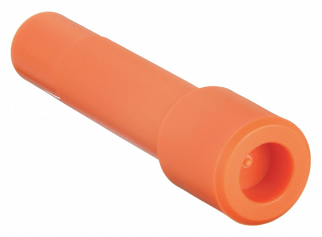 PLUG: PBT, TUBE STEM, FOR ⅛ IN TUBE OUTSIDE DIAMETER, ORANGE, 31½ MM OVERALL LG