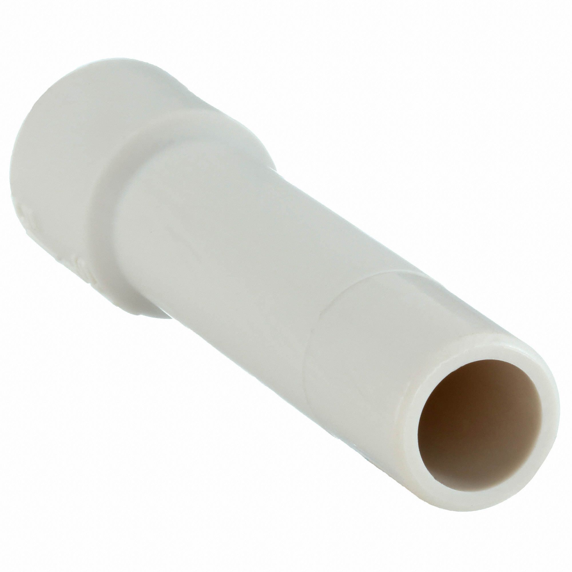 SMC Plug: PBT, Tube Stem, For 8 mm Tube OD, White, 39 mm Overall Lg ...