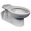 Floor-Mount Pressure-Assist Toilet Bowls with Back Outlet