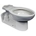 Floor-Mount Pressure-Assist Toilet Bowls with Back Outlet