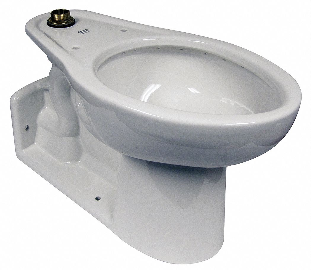 AMERICAN STANDARD 3695001.020 Toilet Bowl,Elongated,Floor w/BackOutlet ...