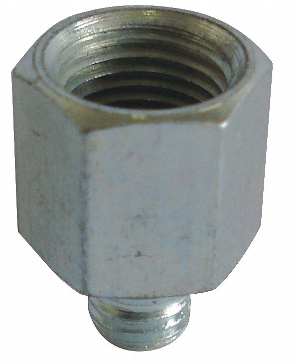WESTWARD Grease Fitting Adapter, 180 °, 1/4"28 (M) to 1/8"27 (F
