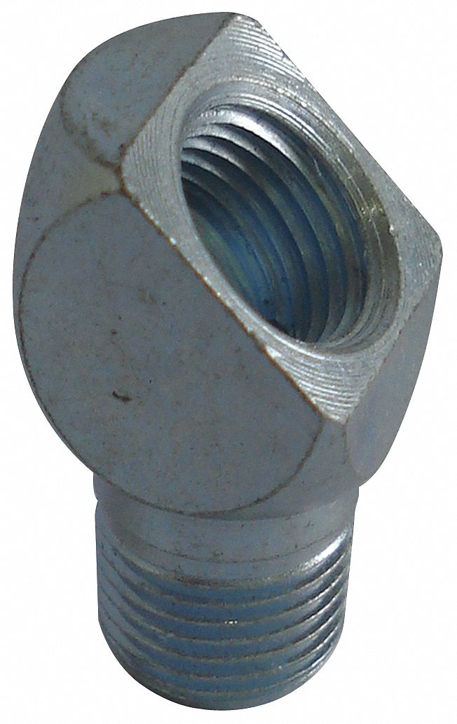 Grease Fitting Adapter Steel 45 PK5