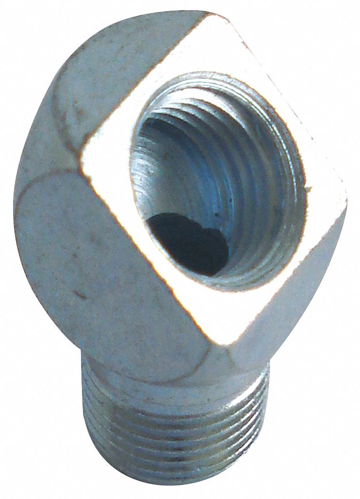 Grease Fitting Adapter Steel 45 PK5