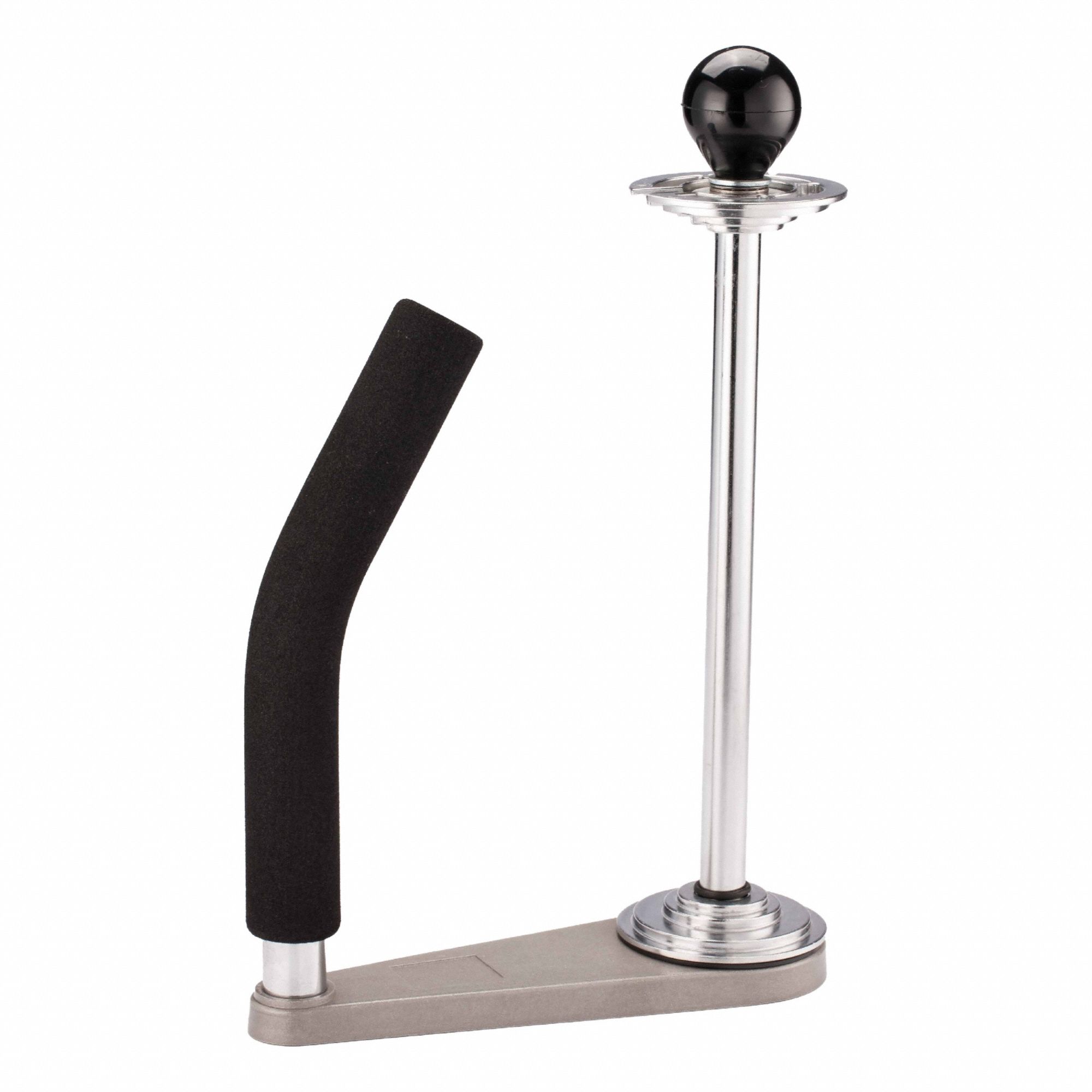 Stretch Wrap Dispenser: 12 in Min Roll Wd, 20 in Max Roll Wd, 3 in Fits Core Size, 3 lb Dispenser Wt