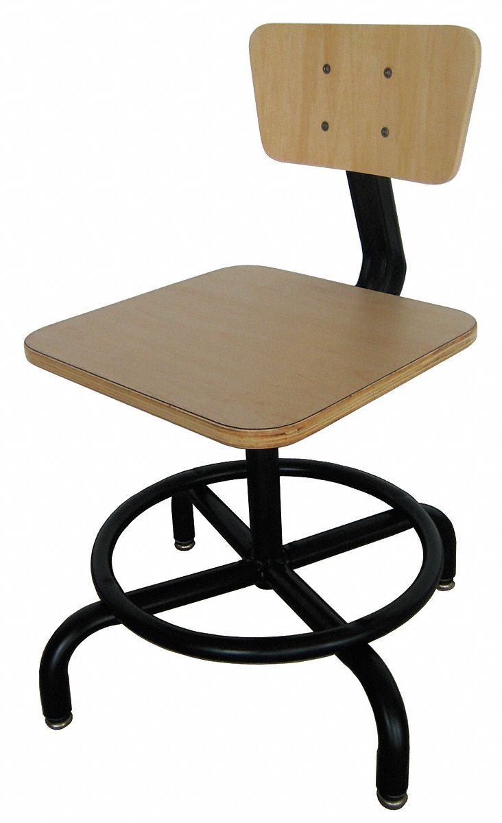 5NWH9 - Pneumatic Task Chair 300 lb. Wood