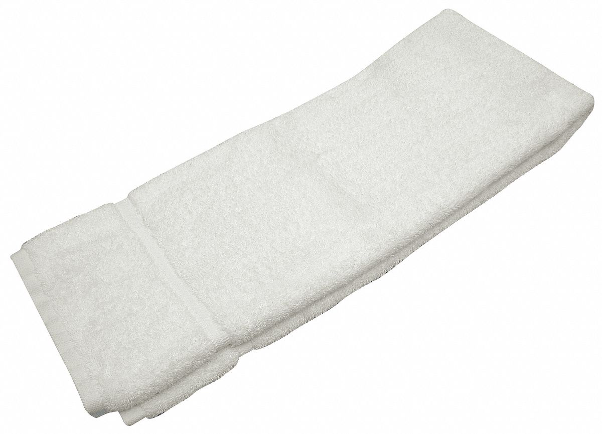 BATH TOWEL, 27X54 IN, WHITE, PK 12