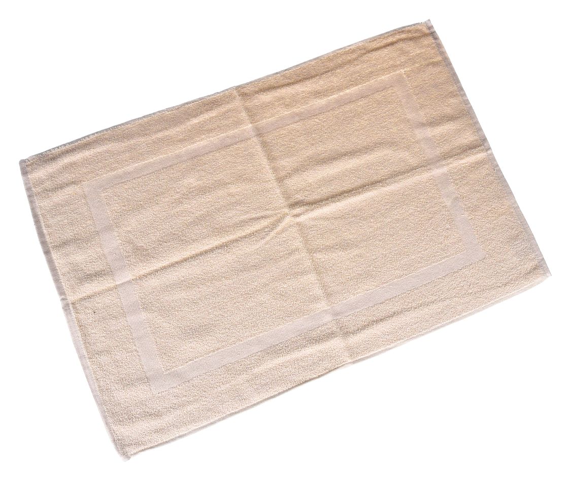 BATH MAT, 20X30 IN., BEIGE, PK 12