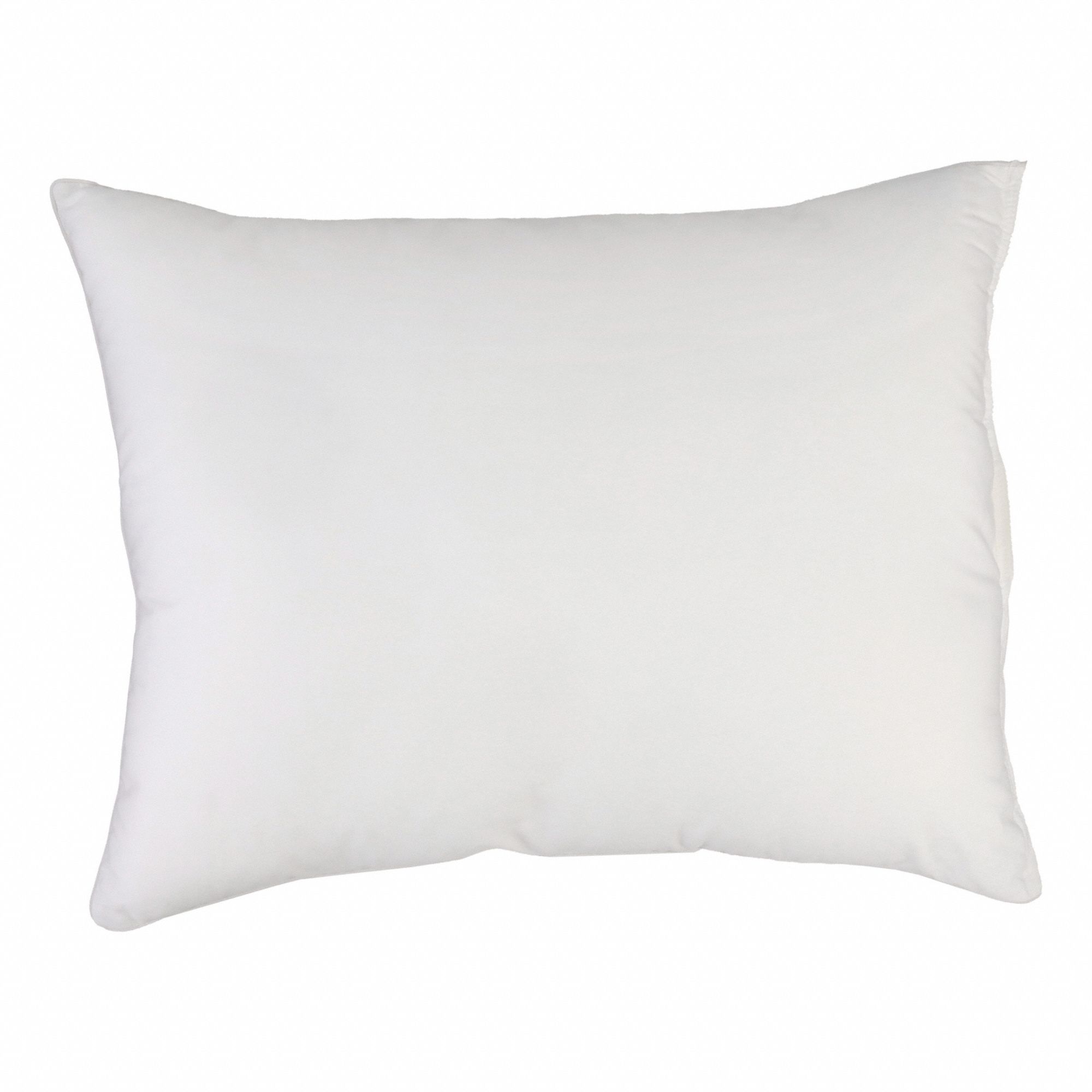 Pillow: Cotton, 27 in Overall Lg, 21 in Overall Wd, 22 oz Fill Wt, Cluster Fiber