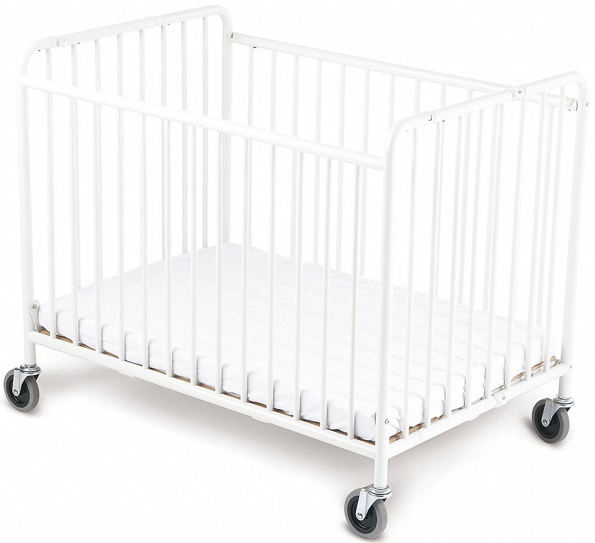 Foundations 42 L X 25 1 2 W X 39 1 2 H Compact Folding Crib White