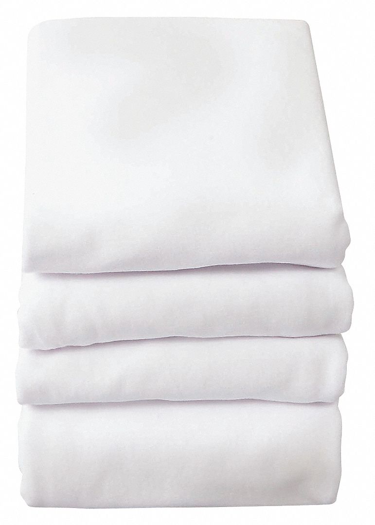 5NXL8 - Baby Blanket 30x40 In. White PK6