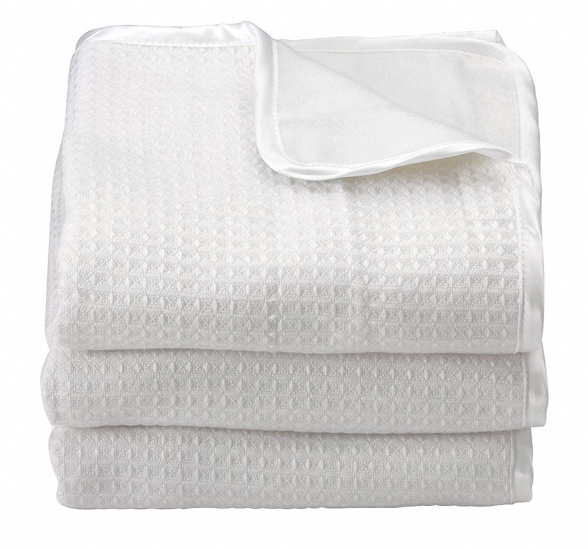 5NXN0 - Baby Blanket 32x40 In. White PK6