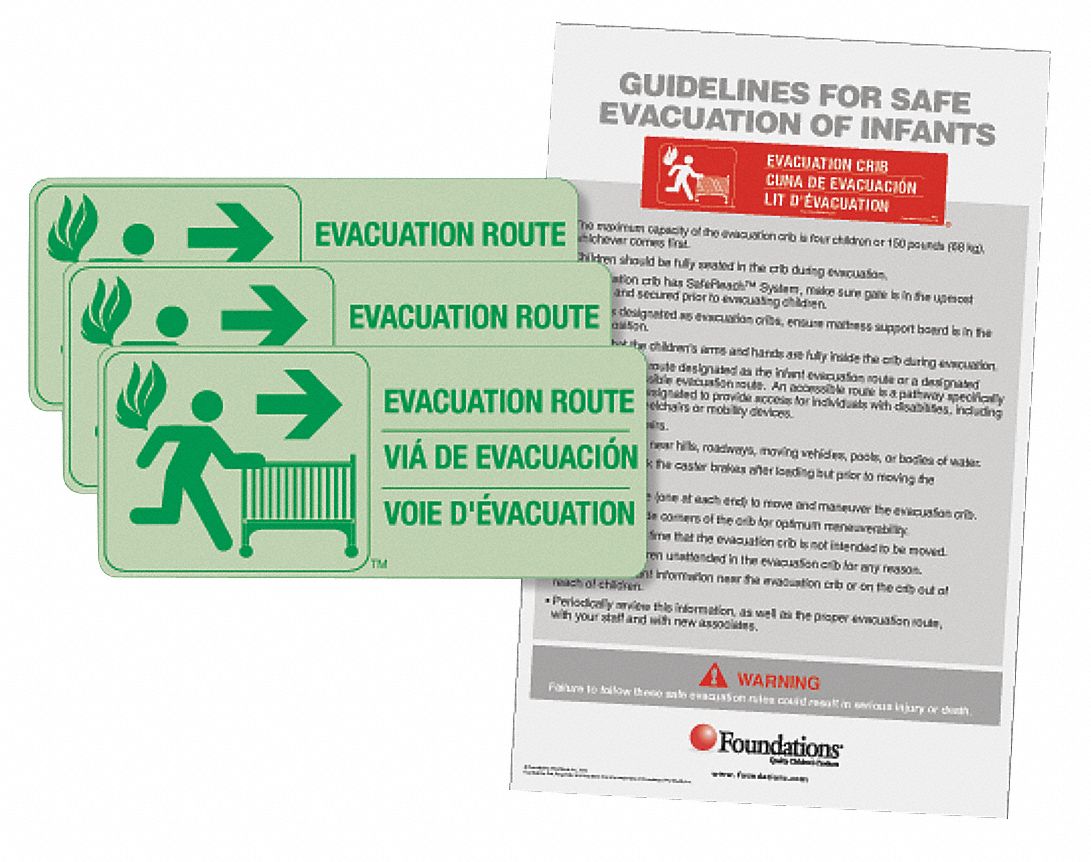 5NXP0 - Infant Evacuation Signage Kit