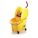 MOP BUCKET AND WRINGER,YELLOW,8 3/4 GAL