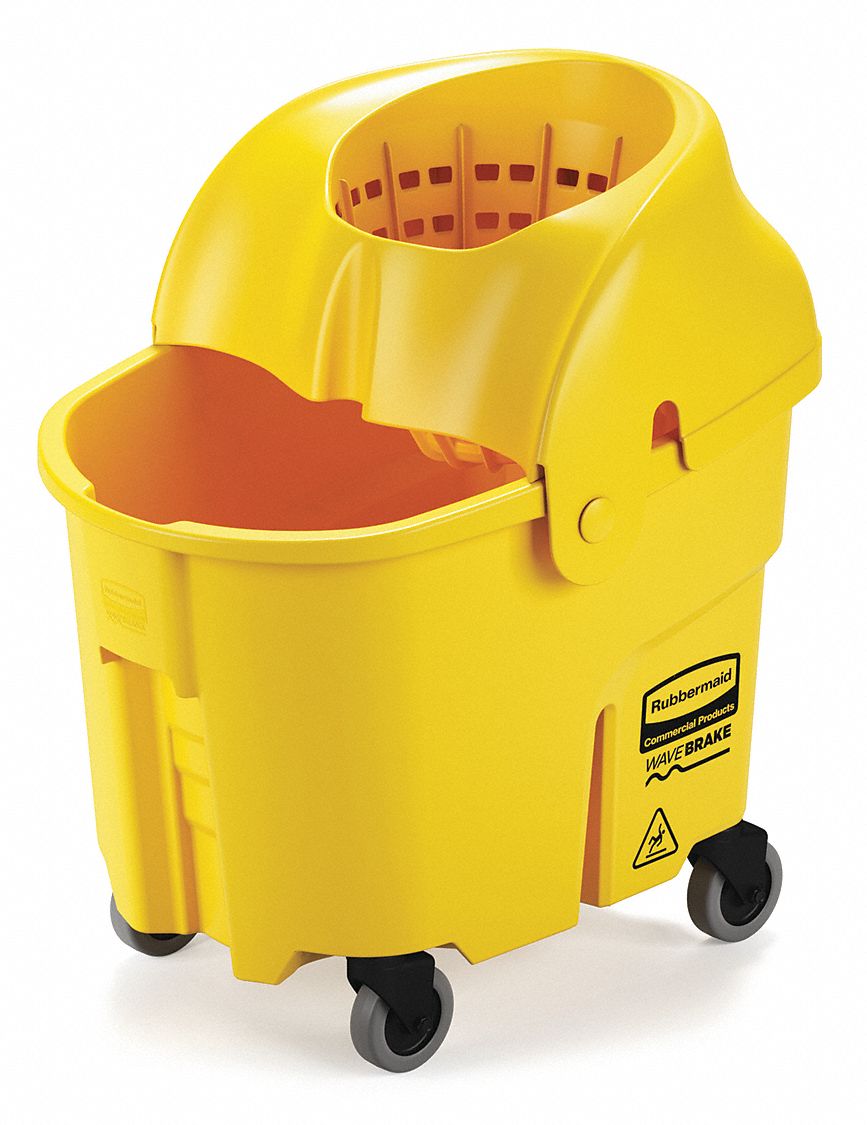 919765-3 Rubbermaid Green Polypropylene Mop Bucket and Wringer, 8-3/4 gal.