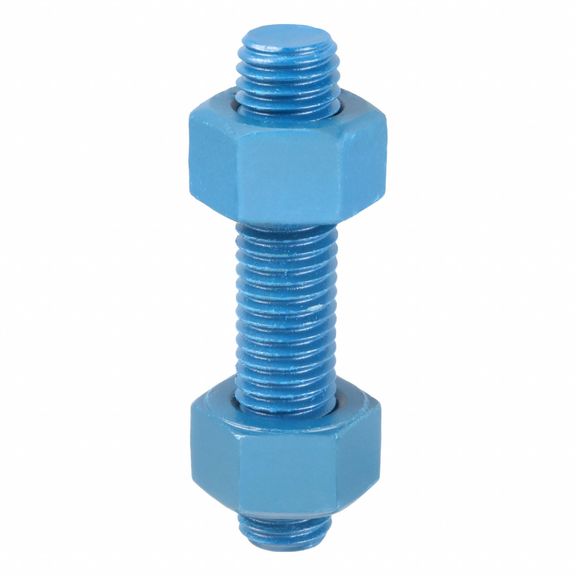Fully Threaded Stud: 5/8"-11 Thread Size, Steel, Grade B7, PTFE Coated, 50 PK