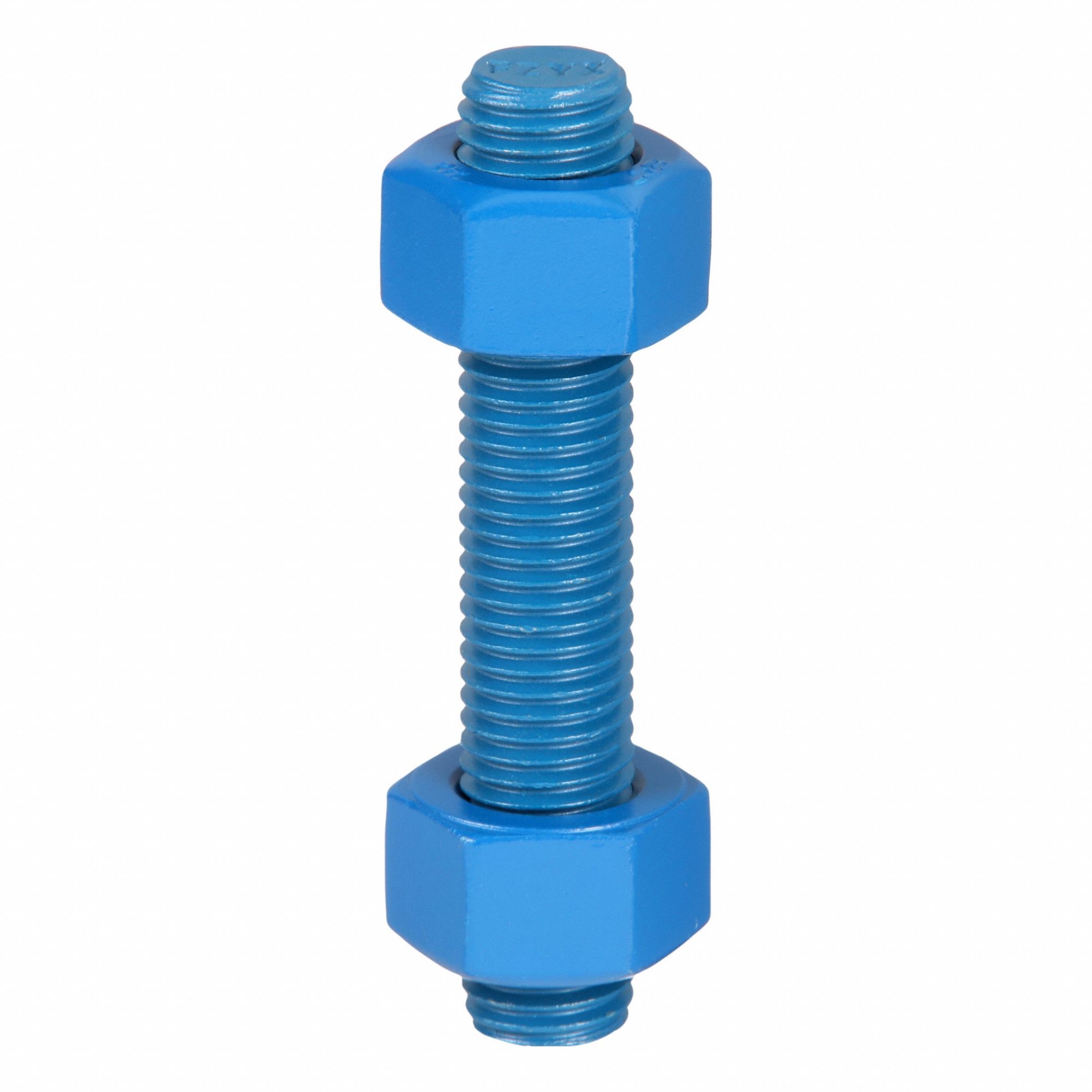 Fully Threaded Stud: 3/4"-10 Thread Size, Steel, Grade B7, PTFE Coated, 30 PK