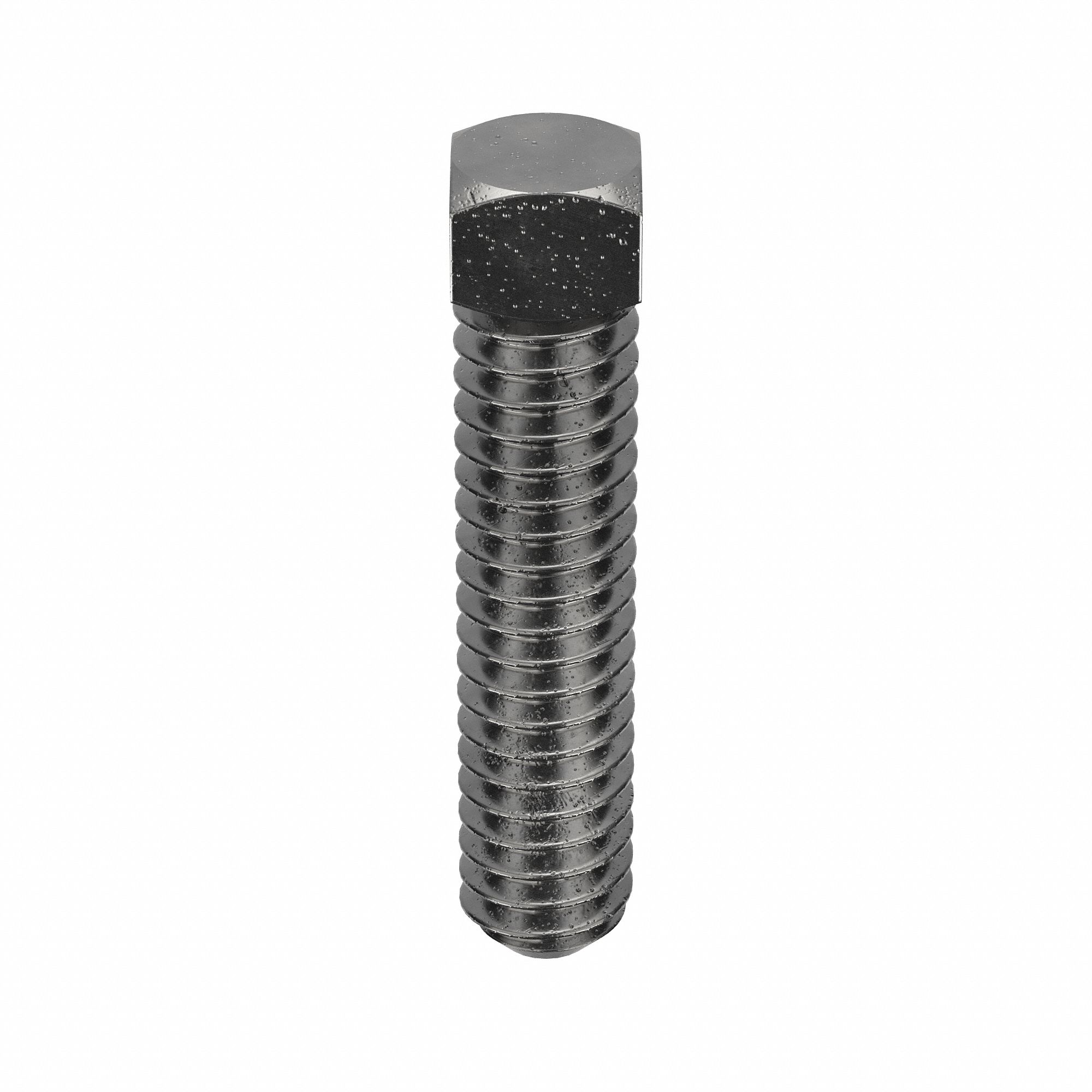 Socket Set Screw: 1/4"-20 Thread Size, 1 1/4 in Overall Lg, Cup pt, Steel, Plain, 100 PK