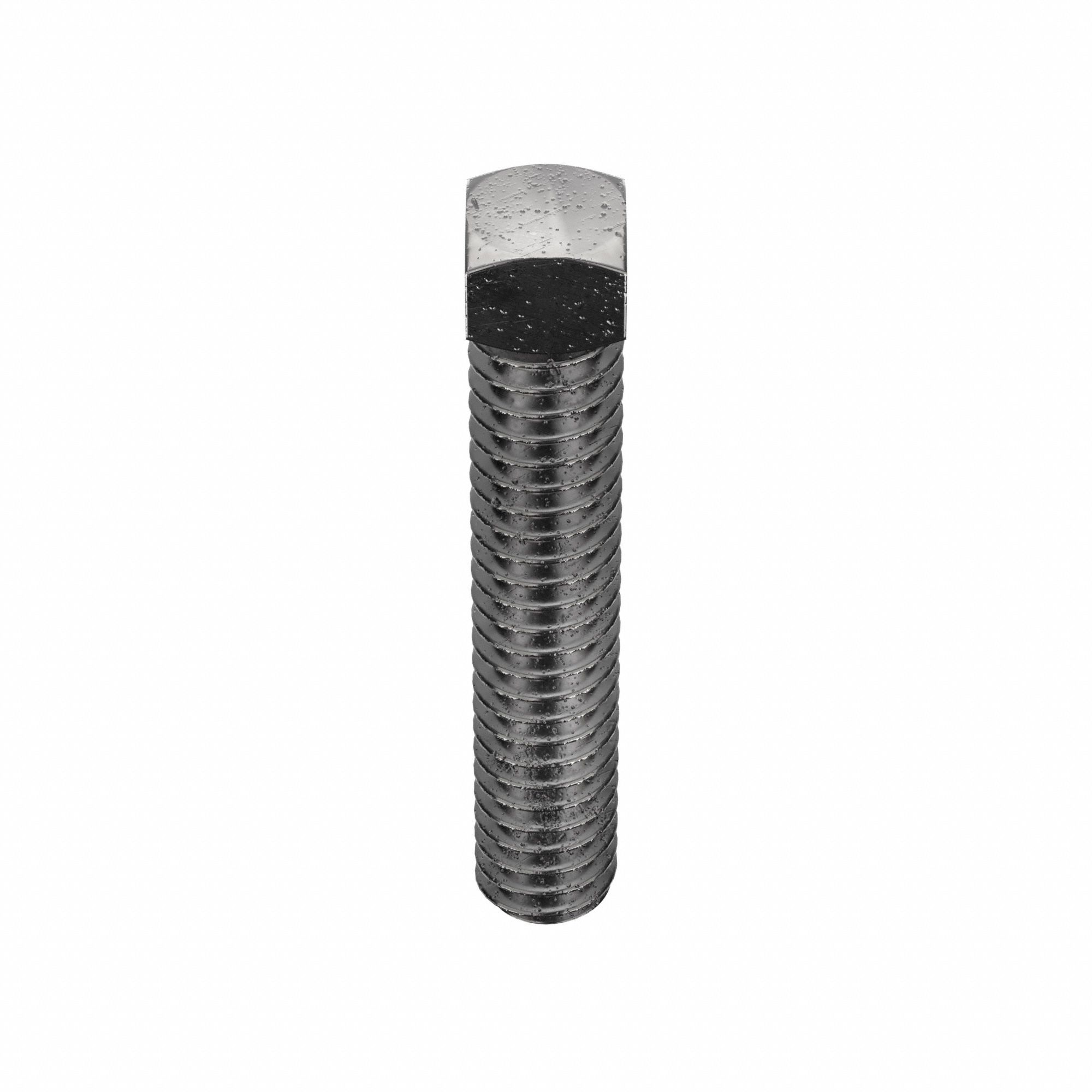 Socket Set Screw: 1/4"-20 Thread Size, 1 1/2 in Overall Lg, Cup pt, Steel, Plain, 100 PK