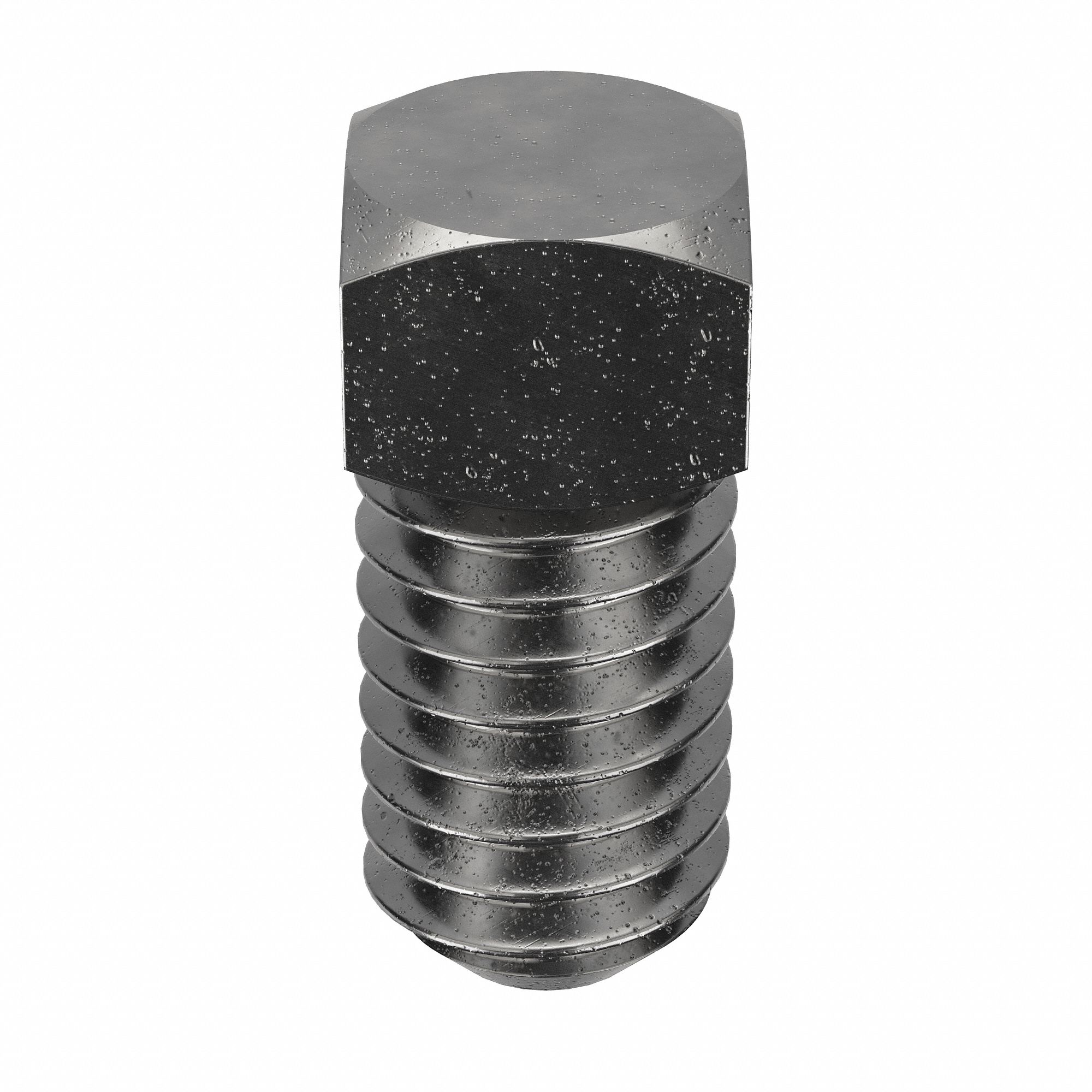 Socket Set Screw: 5/16"-18 Thread Size, 3/4 in Overall Lg, Cup pt, Steel, Plain, 100 PK