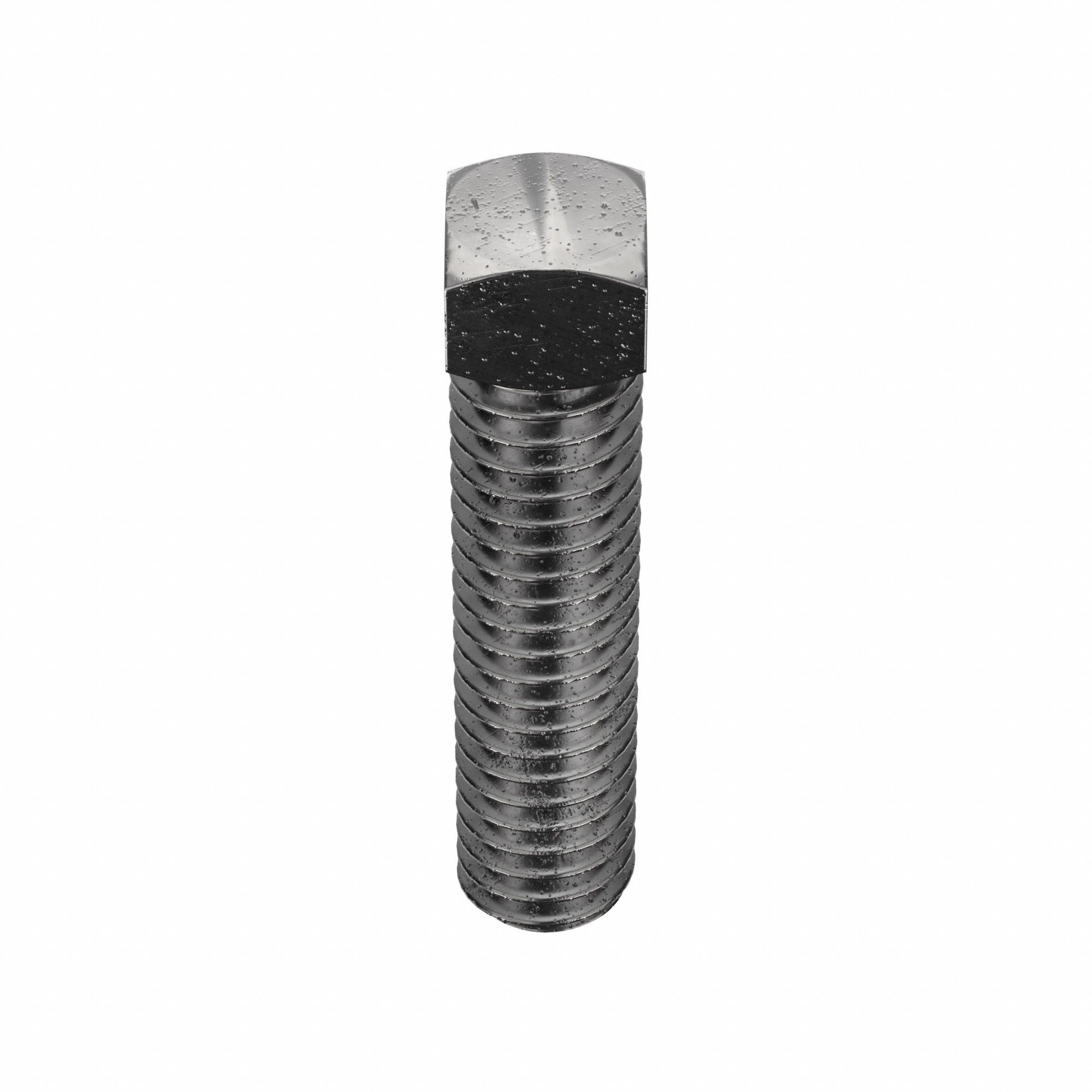 Socket Set Screw: 5/16"-18 Thread Size, 1 1/2 in Overall Lg, Cup pt, Steel, Plain, 100 PK
