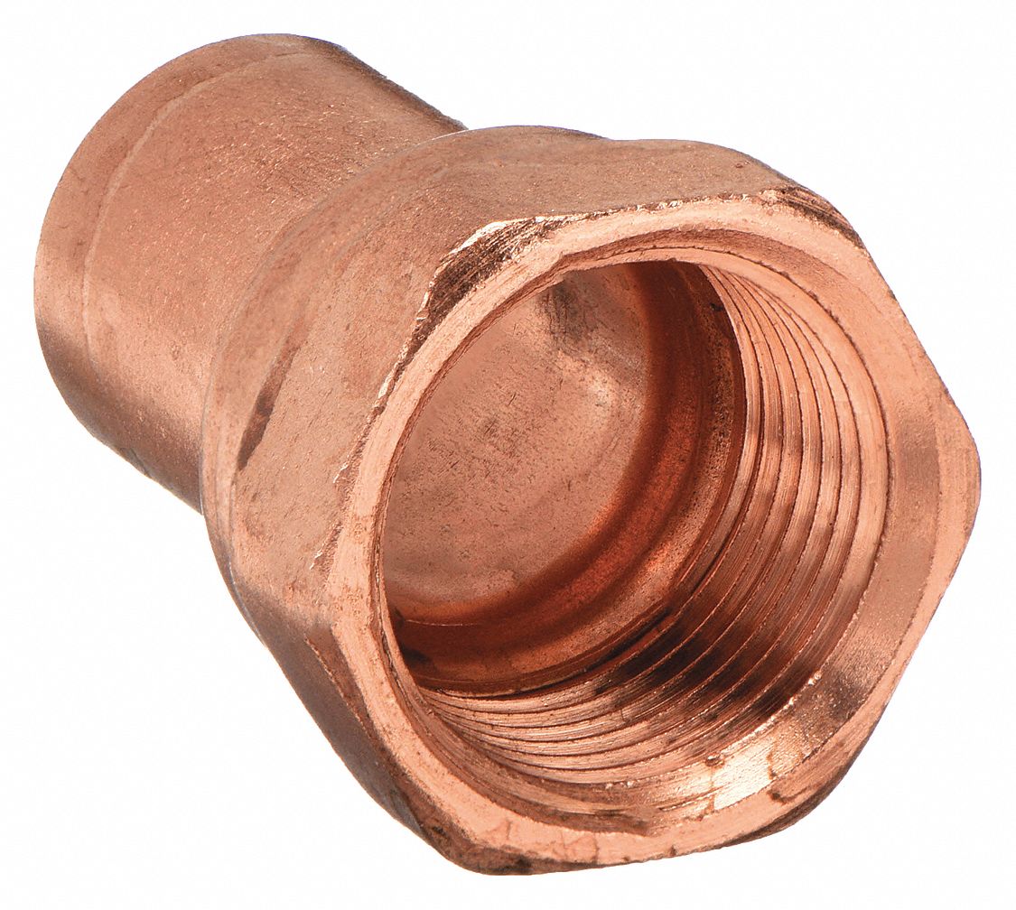 NIBCO Adapter, Wrot Copper, 3/4 in, FTG x FNPT 5P024C6032 3/4 Grainger