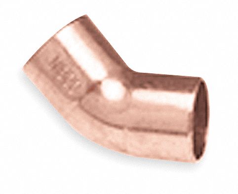 ELBOW: WROT COPPER, CUP X CUP, ⅝ IN X ⅝ IN COPPER TUBE SIZE, FOR ¾ IN X ¾ IN TUBE OD