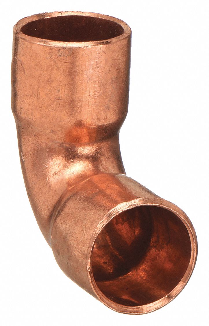 CLOSE ROUGH ELBOW: WROT COPPER, CUP X CUP, ⅛ IN X ⅛ IN COPPER TUBE SIZE