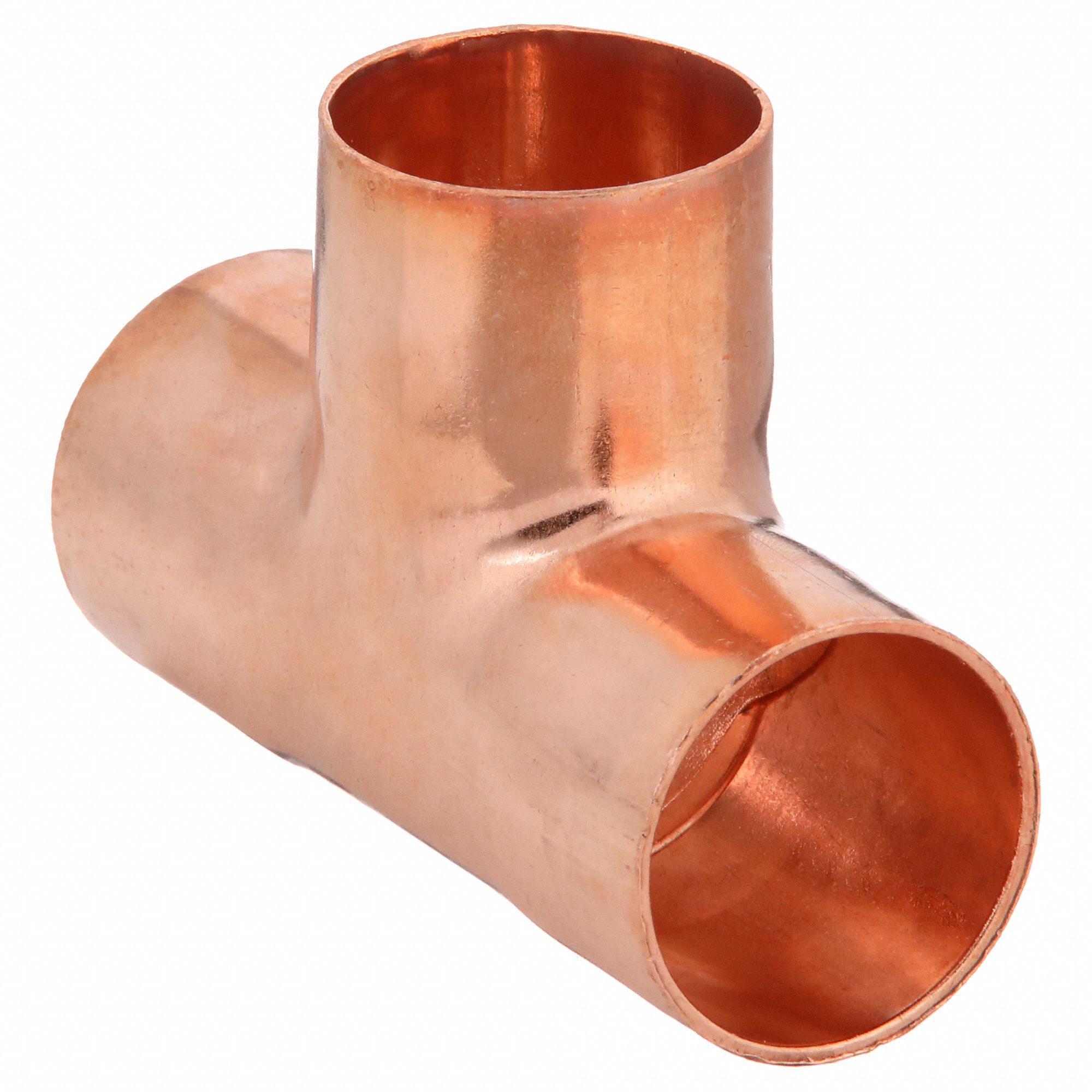 Sweat Fitting Tee: 1 1/2 in CTS x 1 1/2 in CTS x 1 1/2 in CTS, Cup x Cup x Cup, Wrot Copper