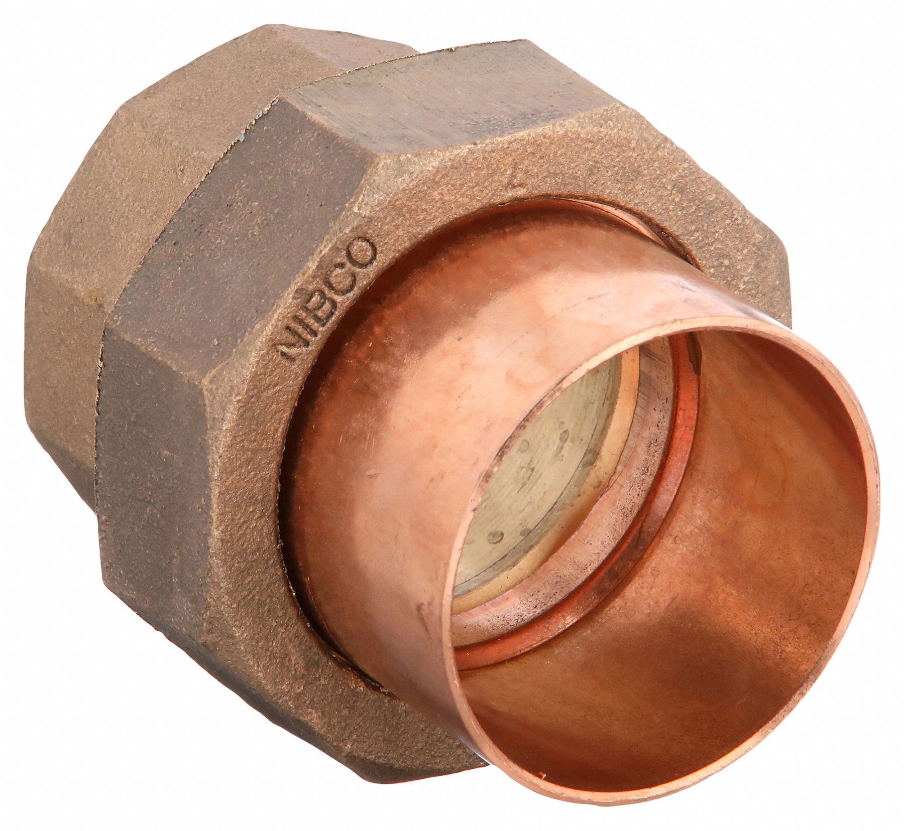 Union: Cast Copper, Cup x Cup, 2 in x 2 in Copper Tube Size, For 2 1/8 in x  2 1/8 in Tube OD, Cup