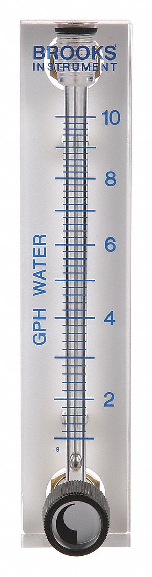 BROOKS Mechanical Flowmeter 1 8 In Connection Size FNPT Water 50 