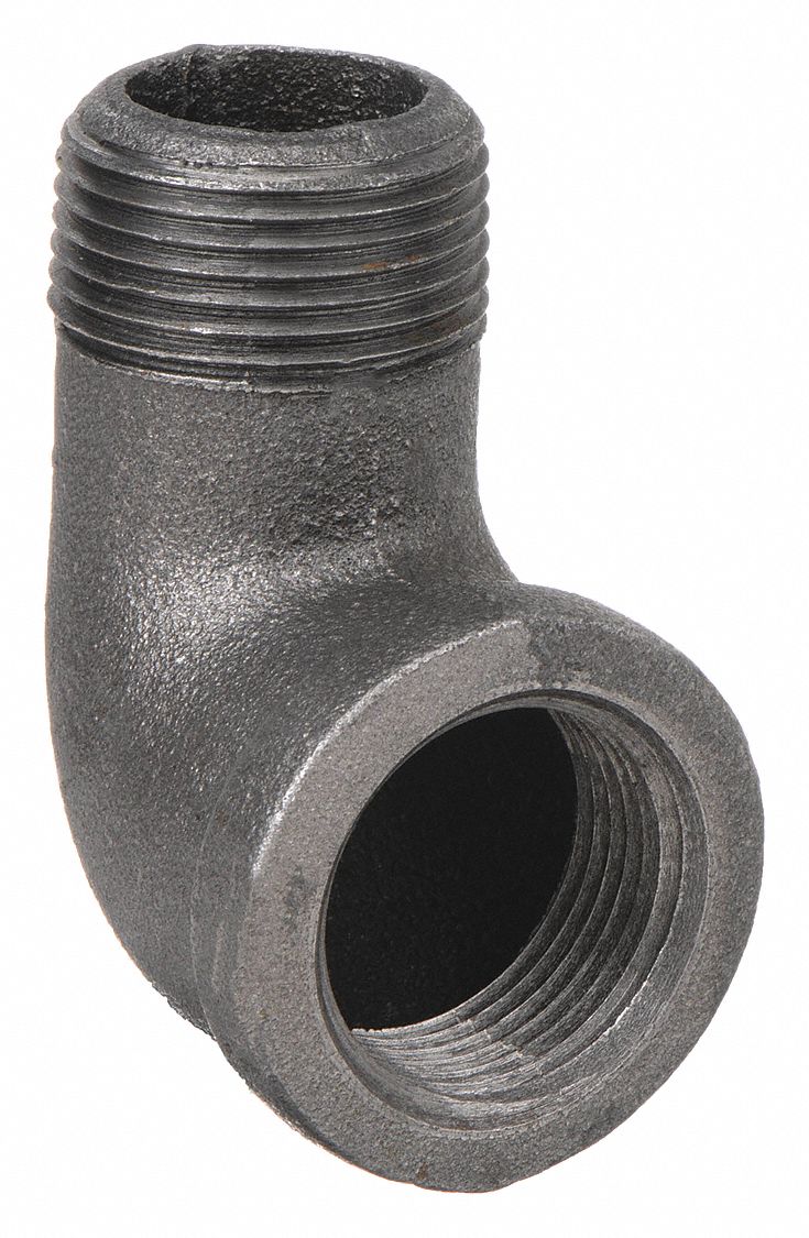 90 °  STREET ELBOW: MALLEABLE IRON, ½ IN X ½ IN FITTING PIPE SIZE, FEMALE NPT X MALE NPT