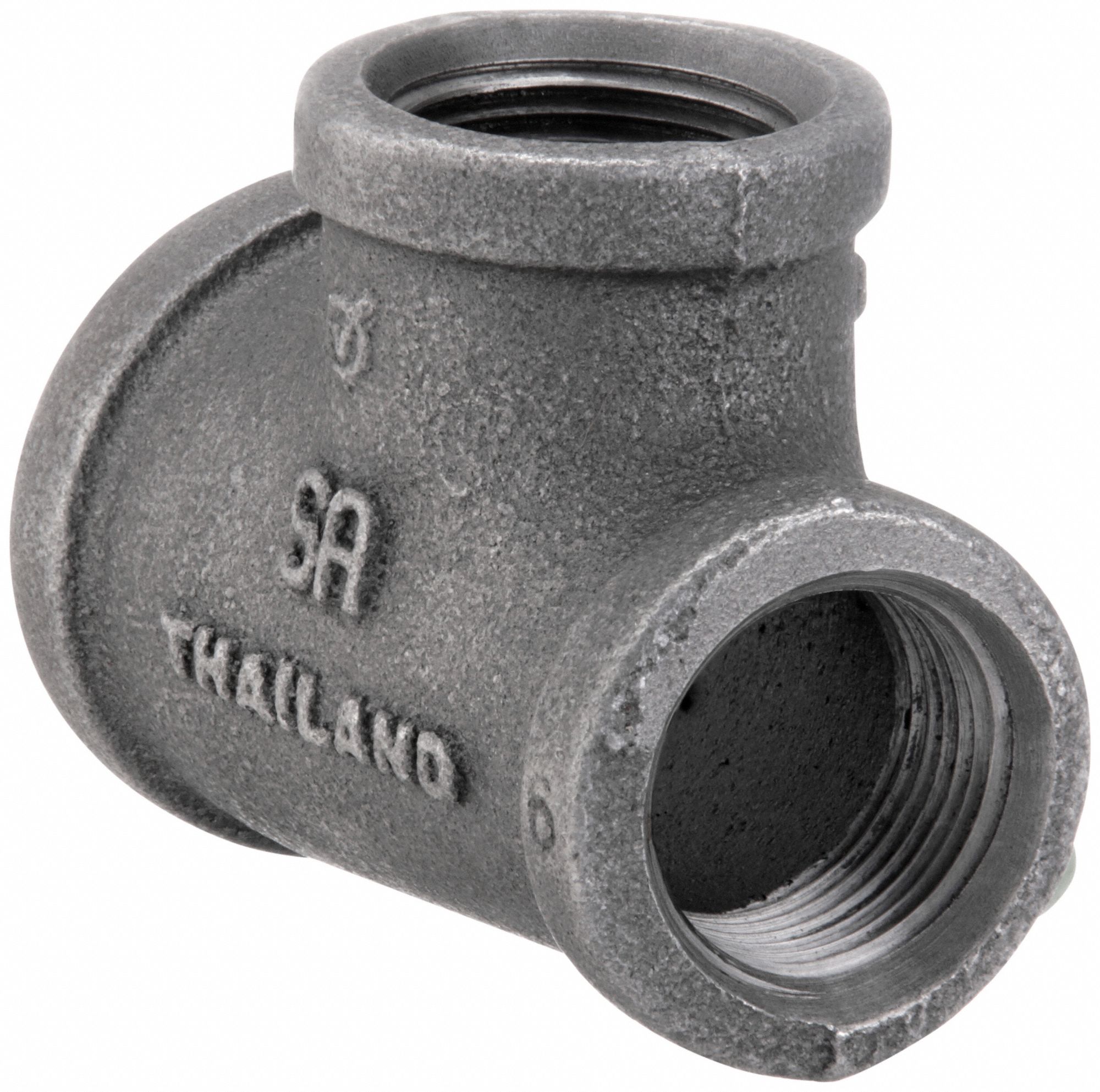 RACCORD EN T 1 X 3/4 X 3/4 PO NOIR
