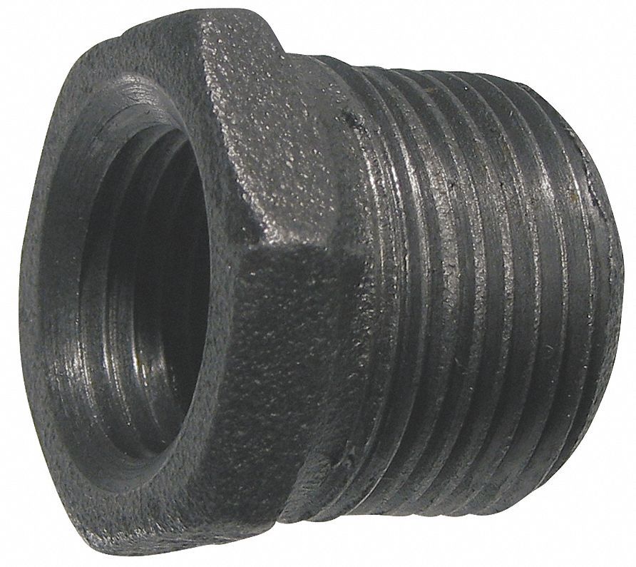 HEX BUSHING: MALLEABLE IRON, 1 IN X ½ IN FITTING, FEMALE NPT X MALE NPT, CLASS 150
