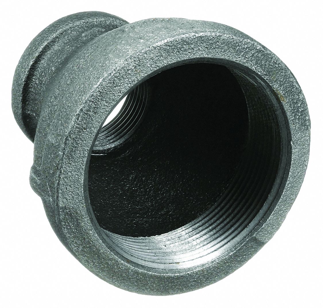 REDUCING COUPLING: MALLEABLE IRON, ½ IN X ¼ IN FITTING, FEMALE NPT X FEMALE NPT