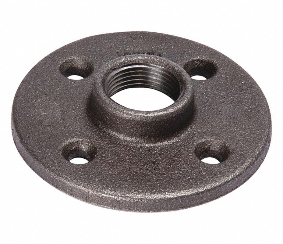 GRAINGER APPROVED Brida de Piso, HNPT, 1/4" Tamaño de Tubería (Acople