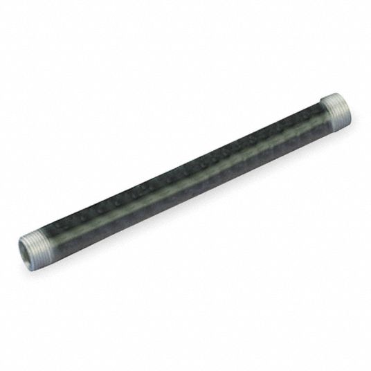 STZ 1 in. x 6 ft. Black Steel Sch. 40 Cut Pipe PDB P1X72 - The