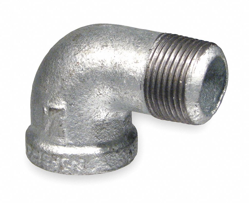 Grainger Approved Galvanized Malleable Iron Street Elbow 90 Degrees 2 Pipe Size Fnpt X Mnpt 