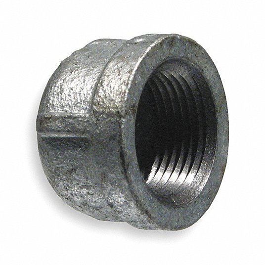 1/2" Black Malleable Iron Cap Fitting 