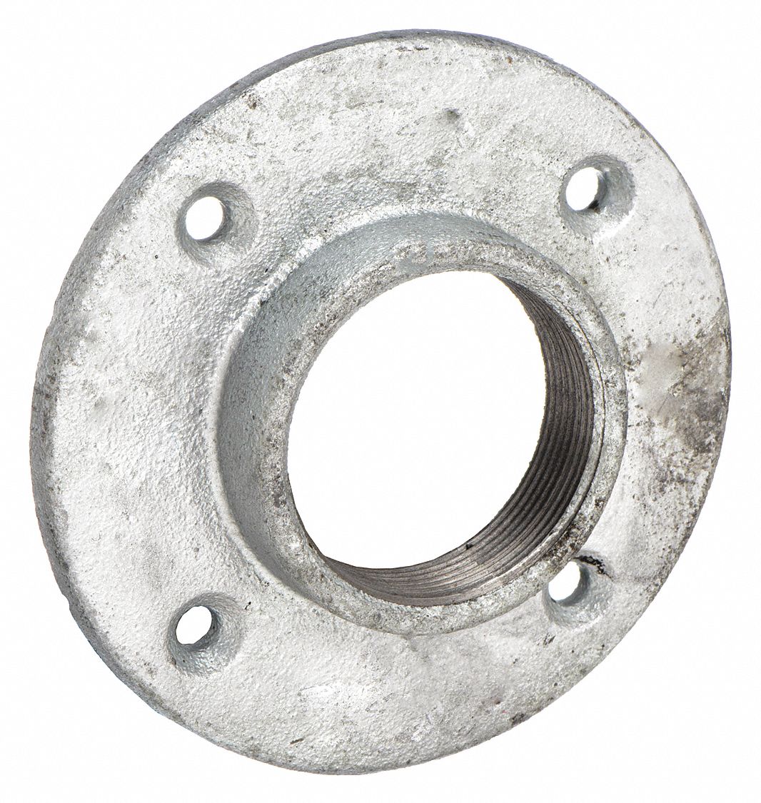 PIPE FLANGE: FLOOR FLANGE, MALLEABLE IRON, 1 IN PIPE SIZE, CLASS 150, 4 BOLT HOLES