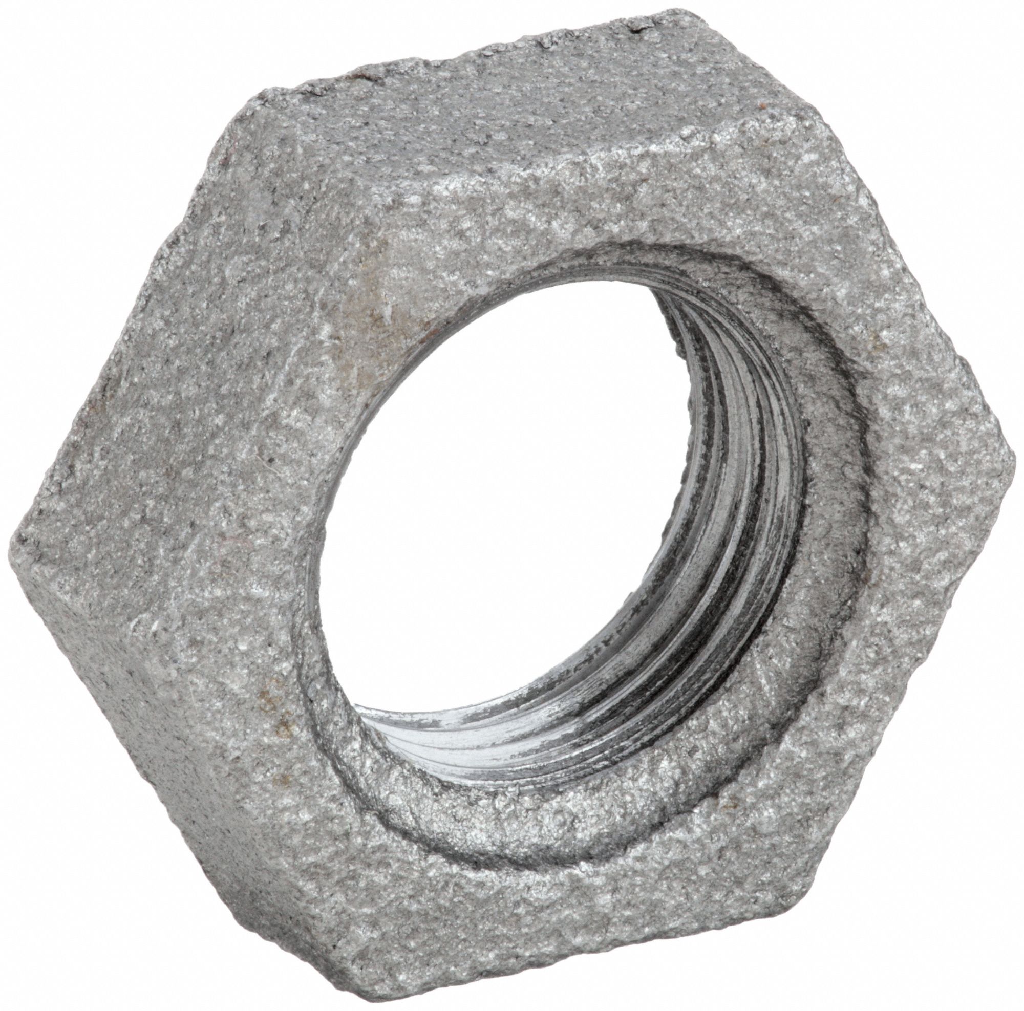 LOCKNUT: MALLEABLE IRON, ⅜ IN, FEMALE NPT THREAD, CLASS 150, 5/16 IN L