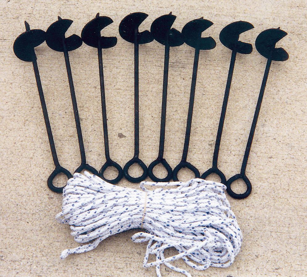 KING CANOPY, Anchor Kit 5PA14A8200 Grainger