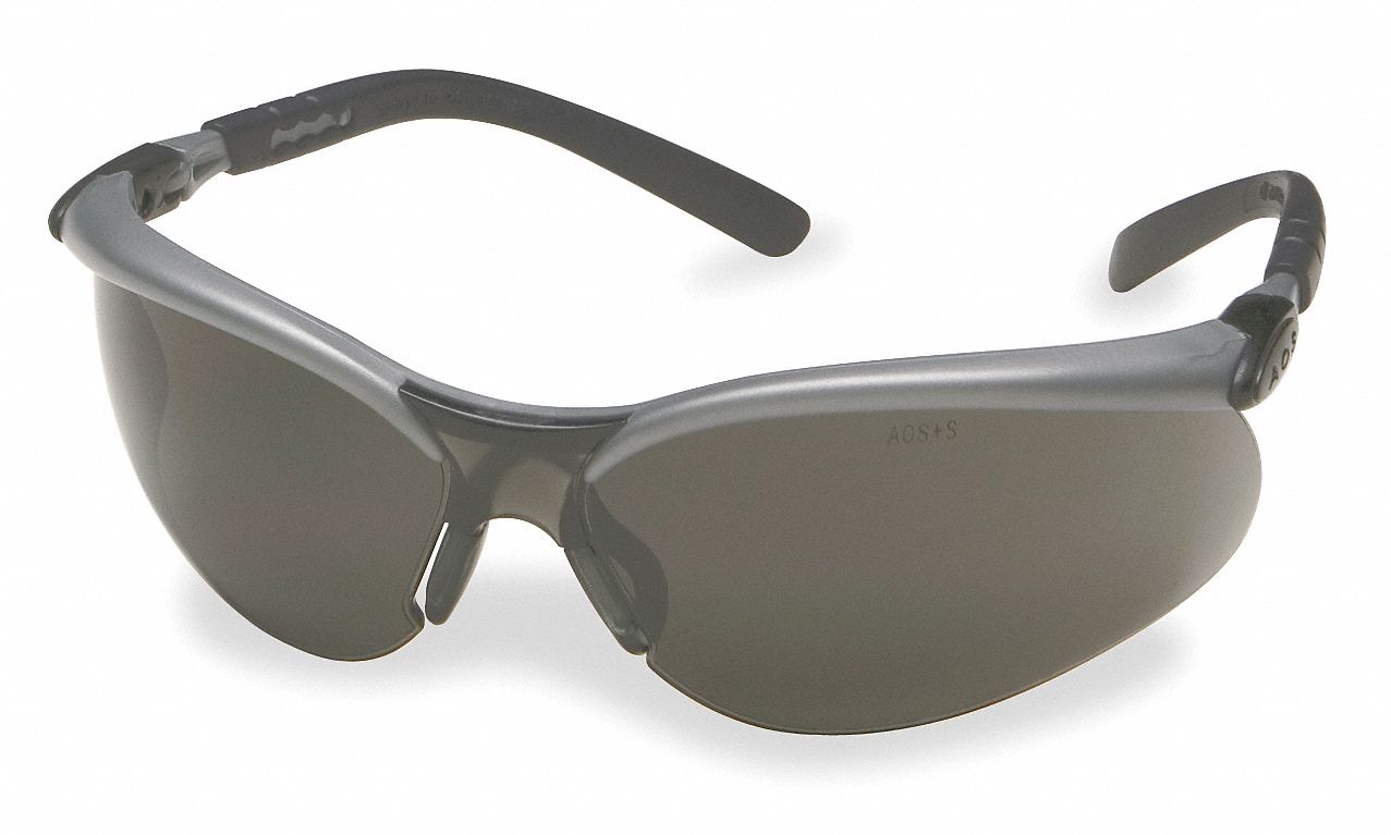 3m Safety Glasses Anti Fog Anti Scratch No Foam Lining Wraparound Frame Half Frame Gray